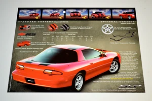 2002 Chevy Camaro SLP RS Detroit Auto Show Original Binder Display Brochure - Picture 1 of 2