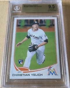 CHRISTIAN YELICH 2013 Topps UPDATE #US290 Rookie Card BGS 9.5 GEM MINT - Picture 1 of 2