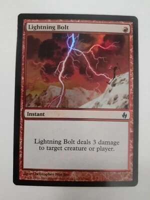 MTG Bling - Foil - Lightning Bolt - Premium Deck Series Fire & Lightning -J247 - Image 1 of 4