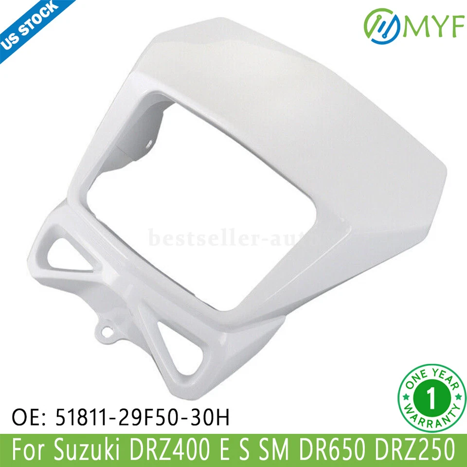 Headlight Cover 51811-29F50-30H For Suzuki DR-Z400S DRZ400SM DR200S DR650SE - Image 1 of 4