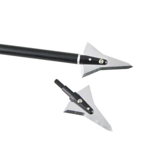 Cabezas anchas Cabeza de flecha de caza de acero inoxidable 125 Grain Recurve Arco compuesto - Imagen 1 de 7