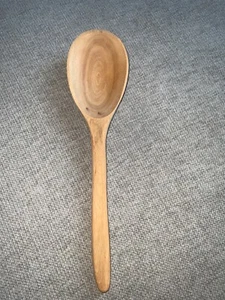 Handmade Wooden Spoon 12.25 Inch Elm - Picture 1 of 10