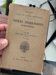 Religious book about Magic Death Necrology 1935 Signum Fidei Ecole Chretiennes - Imagen 1 de 1