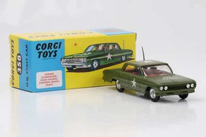 1:49 Corgi Toys Oldsmobile HQ Personalwagen Con Insassen Verde Núm 358 - Imagen 1 de 7
