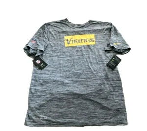 NWT New Minnesota Vikings Nike Dri-Fit Sideline Velocity Medium T-Shirt - Picture 1 of 1