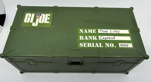 GI Joe Army Footlocker Aufbewahrungsbox mit Tablett und Seilgriffen Vintage 1997 - Bild 1 von 11