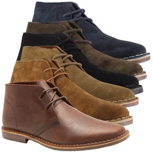 Mens Thomas Crick Gobi Classic Leather Casual Ankle Desert Boots Sizes 7 to 12 - Picture 1 of 17