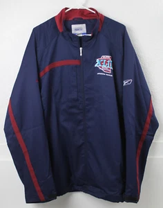 Super Bowl XLII 2008 NFL Reebok Herren Zip Front Windbreaker Jacke XL - Bild 1 von 6