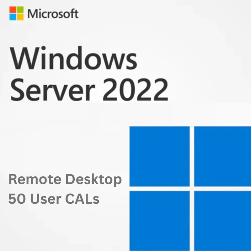 RDS CAL - Remote Desktop Services (RDS 2022 50 User CAL) For Windows Server 2022 - Image 1 of 1