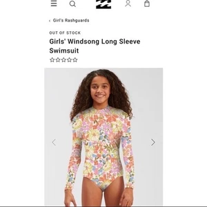 Billabong GIRLS Swimsuit Long Sleeve “Windsong” Size 4 Lot Of 2 - Picture 1 of 15