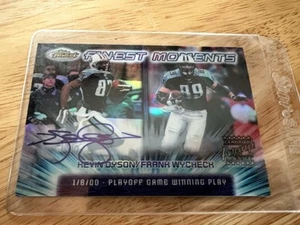2000 Topps Finest Kevin Dyson Frank Wycheck Refractor Finest Moments Auto Mint - Picture 1 of 2