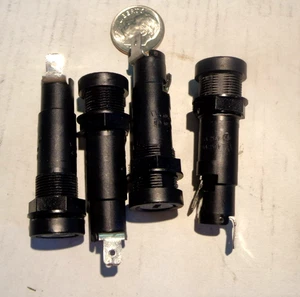 LOT OF 4 SCHURTER FEU 250V Fuse Holder w/ fuses 250V .05A (2), 2.0A & 1.0A - Picture 1 of 2