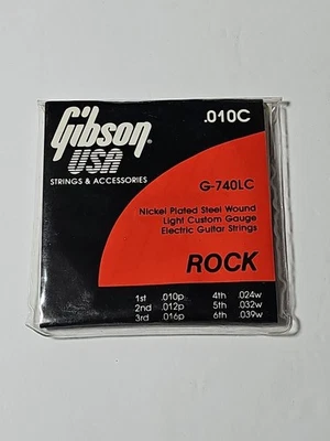 GIBSON Case Candy Vintage "Rock" Electric Guitar Light Gauge Strings Set G-740LC - Image 1 of 3