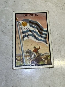 1963 Topps Midgee Flags of the World Card # 94 URUGUAY - Picture 1 of 2