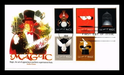 DR JIM STAMPS US COVER ART OF MAGIC FIRST DAY ISSUE COMBO PANDA CACHET - Image 1 of 2