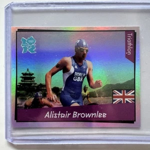 Panini London 2012 Olympics Stickers Card Foil Shiny #394 Alistair Brownlee - Picture 1 of 2