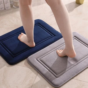 Super Absorbent Bath Mat Soft Memory Foam Non-Slip Bathroom Shower Rug Kitchen - Picture 1 of 18
