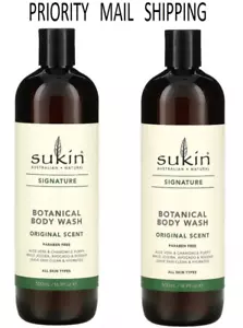 (2 Pack) Sukin - ORIGINAL SCENT - Botanical Body Wash - 16.9 oz each - Picture 1 of 2