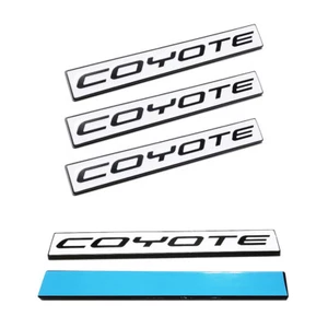 Fits (3pc) Mustang GT 5.0 Emblem F150 FX4 Coyote V8 5.0L Decal Badge B&W - Picture 1 of 1