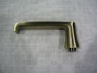 Baldwin 5105.050.MR (Satin brass and black) Pair of Levers - Rose not Included