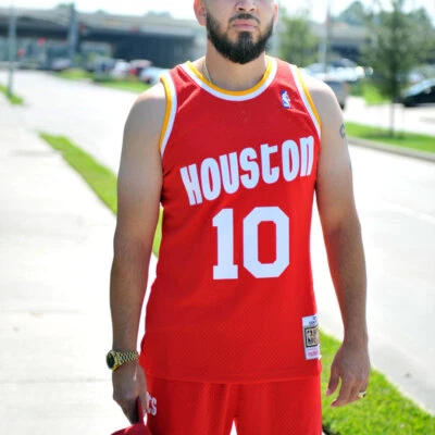 Mitchell & Ness Houston ROCKETS 1994 SAM CASSELL Swingman RED Jersey - Image 1 of 4