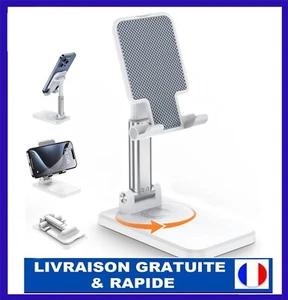 Support Téléphone Bureau Réglable - Tous Smartphones - Rotation 360° - Imagen 1 de 10