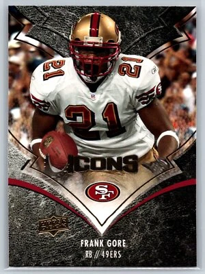 2008 Upper Deck Icons Frank Gore San Francisco 49ers #84 - Image 1 of 2