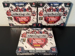 Lot Of 3 - 2023 Panini NFL Football Rookies and Stars Mega Longevity Box Sealed - Picture 1 of 7