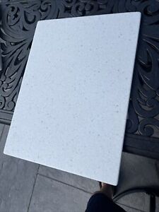 20” X 14.5” Corian Cutting Board (white With Random Grey Dots And Sparkles)