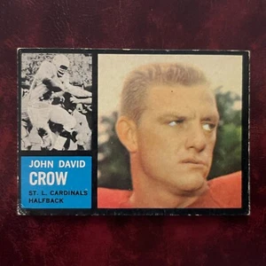 1962 Topps Set JOHN DAVID CROW raro SP #140 ST. LOUIS CARDINALS - VG-EX - Foto 1 di 2