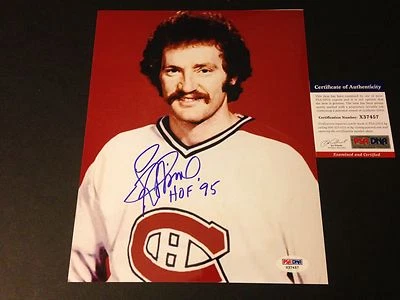 Larry Robinson Canadiens Stanley Cup Champions Signed Auto 8x10 PHOTO PSA/DNA - Image 1 of 2