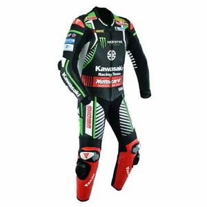 Mens Motorbike Leather Suit MOTOGP Racing Motorcycle Leather Jacket Trouser CE - Picture 1 of 5