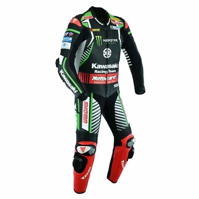Traje de cuero para moto para hombre MOTOGP carreras motocicleta cuero chaqueta pantalón CE Foto 1 de 4