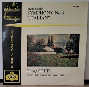 DECCA BR 3004 UK ED 1 MENDELSSOHN SOLTI SYMPHONY NO. 4 RARE 10" MONO 1959 LP - Picture 1 of 4