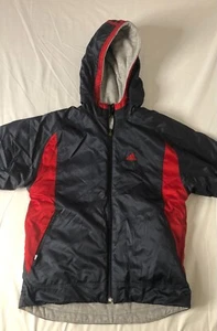 Addias Navy And Red Or Gray Reversable Hooded Full Zip Youths Jacket Size XL - Picture 1 of 21
