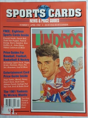 Allan Kaye's Sports Cards mag #5 April 1992 NEW Bobby Bonilla Eric Lindros rare Foto 1 de 4