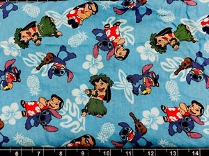 Tina SCRAP 9"x21" Lilo & Stitch Friends Together Forever Disney Cotton Fabric - Picture 1 of 1