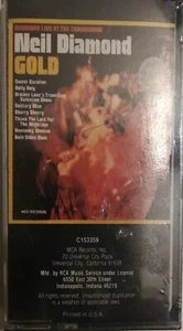 NEW Neil Diamond Gold Recorded Live At The Troubadour Cassette Tape - Picture 1 of 3