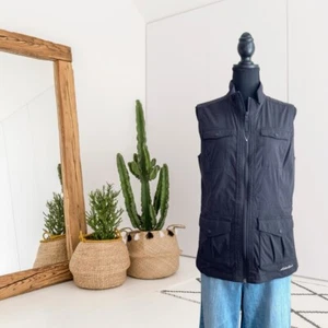 Eddie Bauer Women's M Nylon Travex Zip Front Outdoors Utility Vest Black - Picture 1 of 11