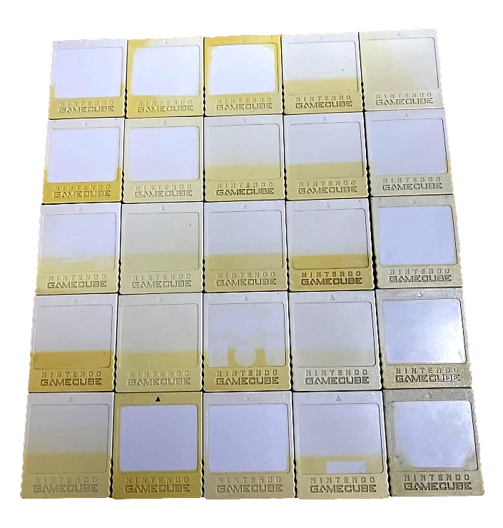 1 x Genuine Memory Card For Nintendo GameCube 59 Blocks Official Grey (Yellowed) - Image 1 of 2