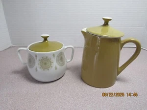 RETRO  Mid Century Bareuther Waldassen  Bavaria  creamer and sugar - Picture 1 of 6
