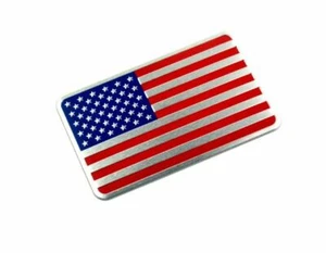 1XCar Truck American Flag Emblem Badge Decal Sticker Alloy Aluminum - Picture 1 of 1