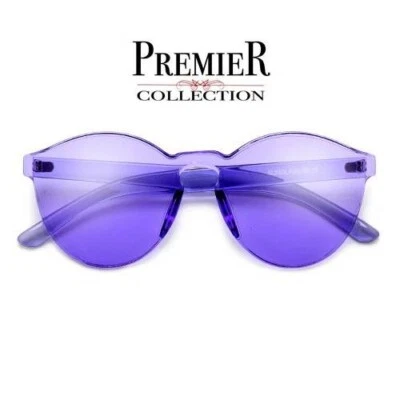 Gafas de sol sin montura Moda Moda Gafas para mujer Gafas de sol Lente púrpura Moda Foto 1 de 2