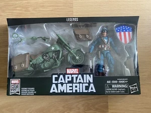 Marvel Legends Deluxe Captain America And Motorcycle Figure Boxset MIB New!! - Picture 1 of 4