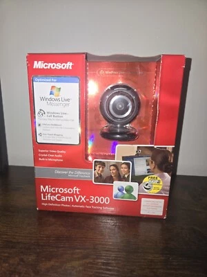 Microsoft Windows Live Messenger LifeCam VX-3000 USB 2.0 Webcam PC NIB - Image 1 of 4