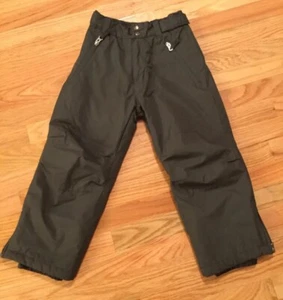 Free Country Boys Insulated Winter Snow Pants Charcoal Gray Size Small 5-6 EUC - Picture 1 of 5