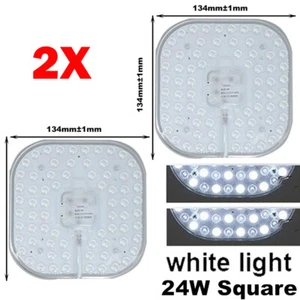 2X 24W LED Light Panel White Ceiling Board Square Magnet Lamp Board AC 220V UK - Picture 1 of 10