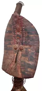 20 Zoll afrikanisches Kota Mahongwe Reliquiar Kupfer geschnitzt Holz Stammesskulptur Vintage Kunst - Bild 1 von 18