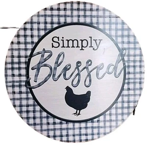 Boston Warehouse Simply Blessed 12” bamboo Lazy Susan - Picture 1 of 7