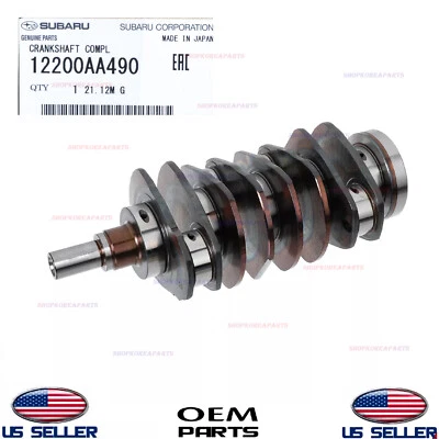 Cigüeñal motor original OEM Subaru BRZ WRX Forester 2.0L 2013-2021 12200AA490 Foto 1 de 2